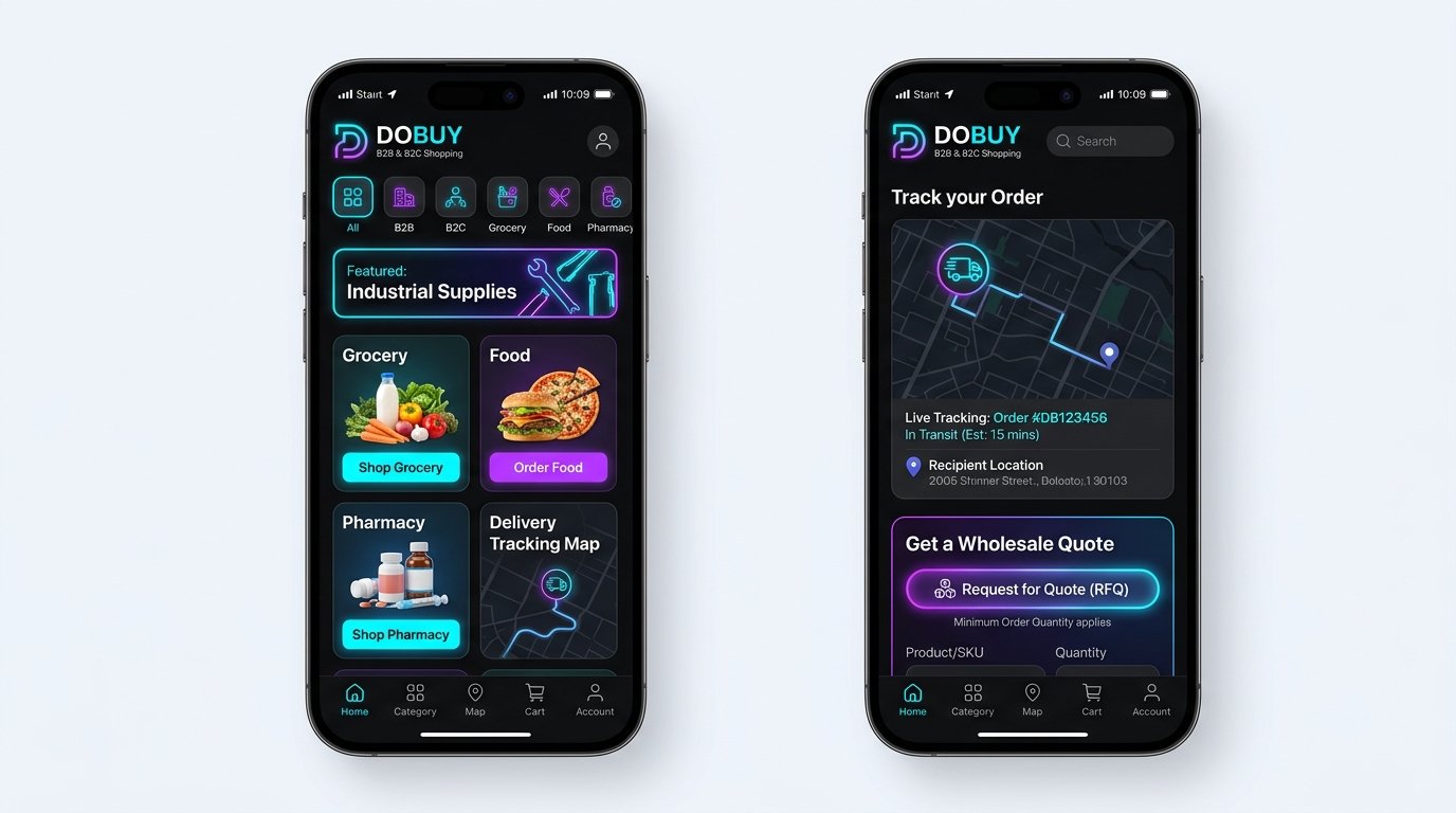 DOBUY Customer App UI Screenshot